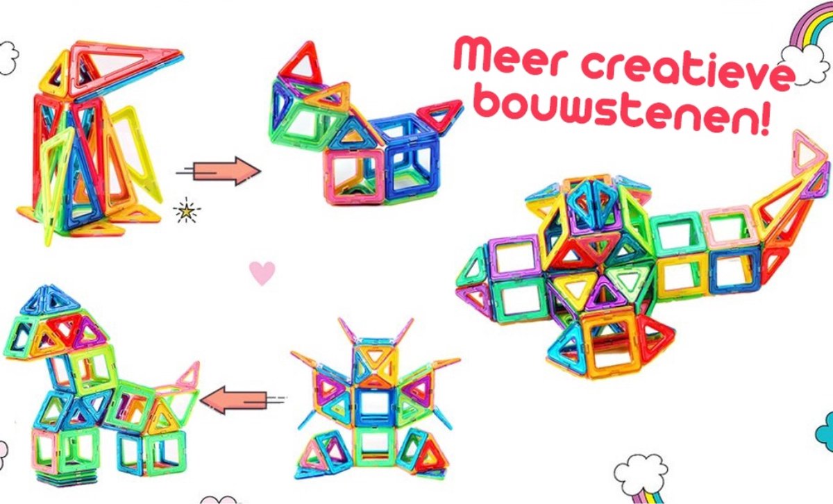 Magnetisch Speelgoed 40 stuks - Veilig Voor Kinderen