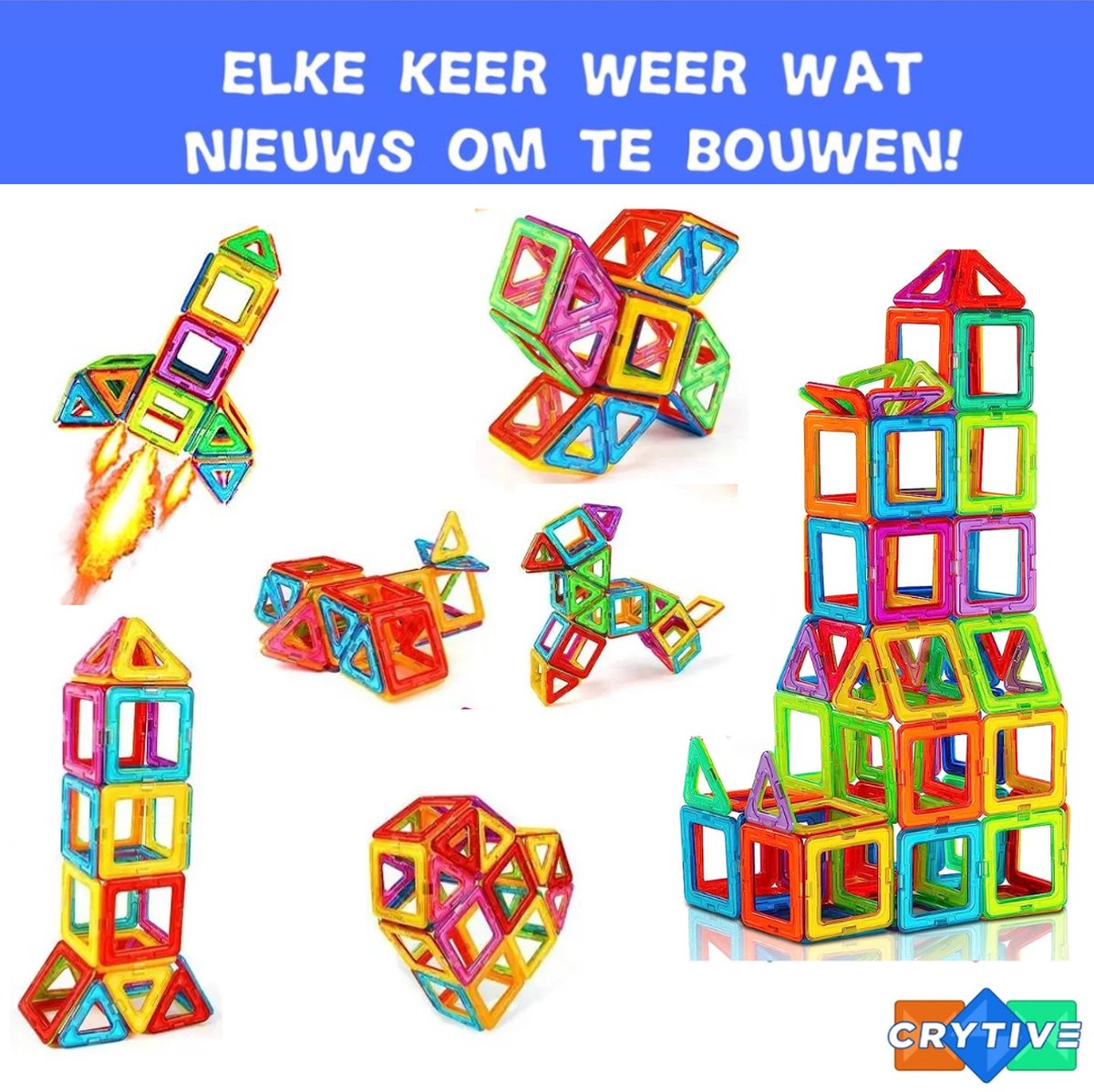 Magnetisch Speelgoed 100 stuks - Veilig Voor Kinderen