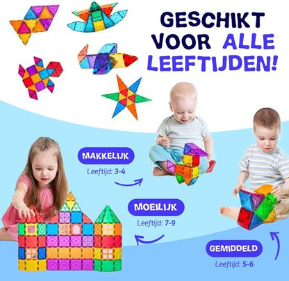 Magnetisch Speelgoed 78 stuks - Veilig Voor Kinderen