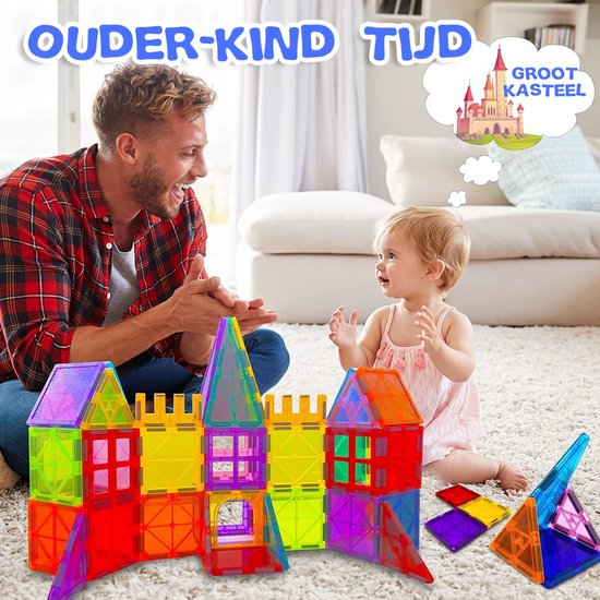 Magnetisch Speelgoed 78 stuks - Veilig Voor Kinderen